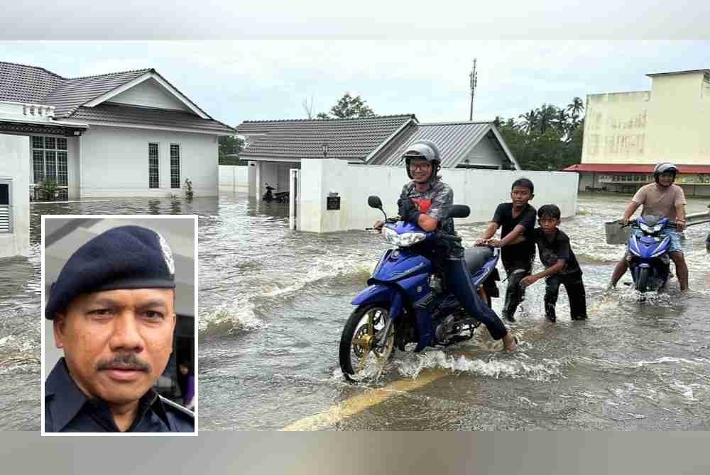 Polis Kelantan bersiap siaga menghadapi gelombang kedua banjir Monsun Timur Laut (MTL) di negeri ini dengan aset termasuk dua helikopter. Gambar kecil: Mohd Yusoff