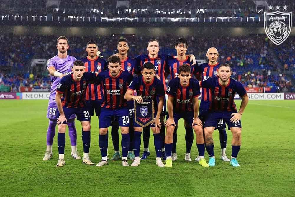 Kesebelasan utama JDT yang diturunkan ketika melayan kunjungan Buriram United pada aksi Liga Juara-Juara Elite di Stadium Sultan Ibrahim sebentar tadi. - Foto: FB Johor Southern Tigers