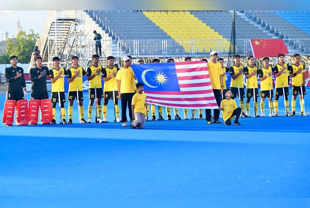 Young Tigers akan berdepan satu lagi gergasi Asia, Jepun untuk penentuan ketiga keempat di Stadium Hoki Oman Al Marat, Muscat, Oman. Foto: Konfederasi Hoki Malaysia