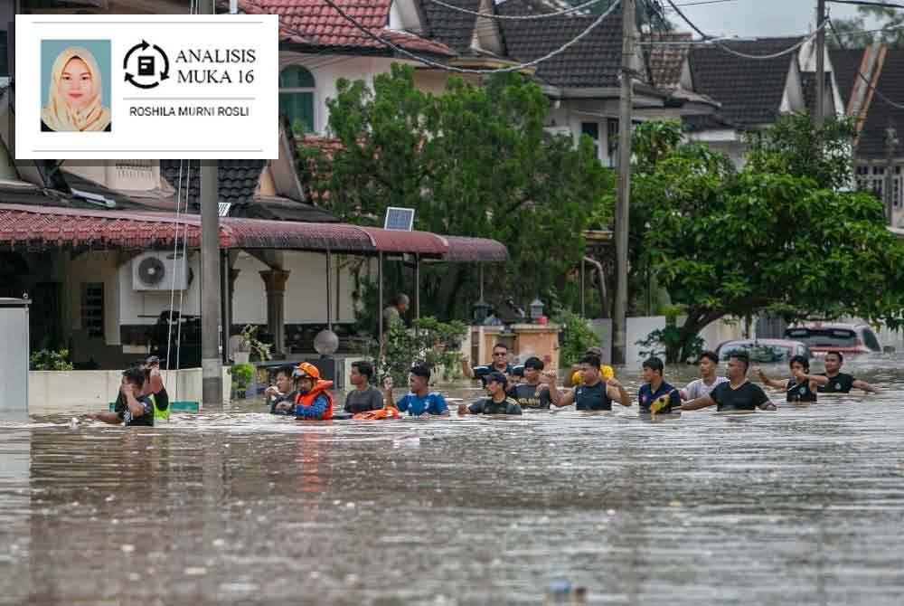 Kejadian banjir di Arena Kepayang Putra, Fair Park, Ipoh Perak. Foto hiasan