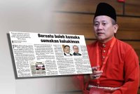 Laporan Sinar Harian pada Selasa (kiri), Tun Faisal