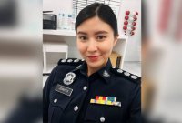 Elizabeth Tan memegang watak ASP Jeniffer Wong - Foto Instagram Elizabeth Tan