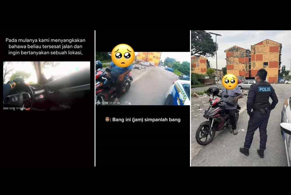 Terdesak mahu menggunakan wang, seorang lelaki terpaksa menahan kereta peronda polis (MPV) bagi meminta bantuan untuk menjual jam yang dipakainya.