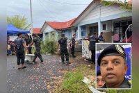 Anggota dan ahli keluarga Polis yang terjejas dengan banjir teruk di Kelantan akan di tempatkan di penginapan sementara. Gambar kecil: Ayob