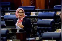 Noraini ketika sesi Waktu Pertanyaan-Pertanyaan Menteri sempena Sidang Dewan Rakyat di Bangunan Parlimen pada Isnin. Foto Bernama