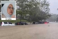 Dr Zaliha memaklumkan banjir kilat pada Ahad merupakan yang pertama berlaku di kawasan berkenaan berikutan taburan hujan tinggi iaitu tiga kali ganda daripada taburan hujan biasa.