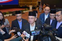 Mohd Na'im ketika ditemui selepas hadir pada Majlis Zakat Korporat 2024 di Pusat Dagangan Dunia Kuala Lumpur (WTCKL) pada Selasa.