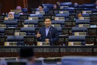 Rafizi pada Mesyuarat Ketiga Penggal Ketiga, Majlis Parlimen ke-15 Dewan Rakyat di Bangunan Parlimen hari ini. Foto Bernama