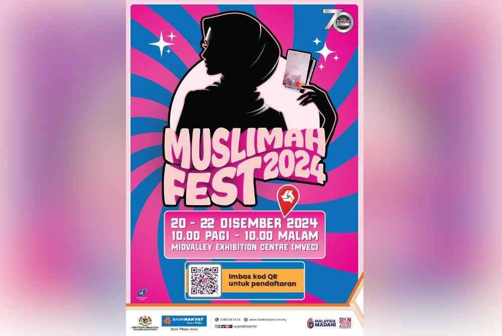 Muslimah Fest 2024 akan menampilkan pelbagai produk keluaran usahawan tempatan.