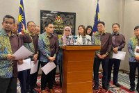 Mas Ermieyati ketika Sidang Media Jawatankuasa Kira-Kira Wang Negara (PAC) di Parlimen pada Khamis.