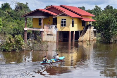 Jumlah mangsa banjir di Pahang meningkat malam ini. Foto hiasan