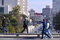 Orang ramai berjalan di Damascus, Syria pada Selasa. Foto Xinhua