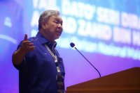 Ahmad Zahid ketika berucap pada Konvensyen BN Kedah di Bedong pada Sabtu.