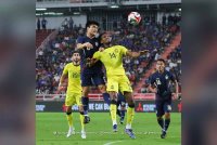 Harimau Malaya terpaksa akur tewas 0-1 kepada Thailand. Foto FAM