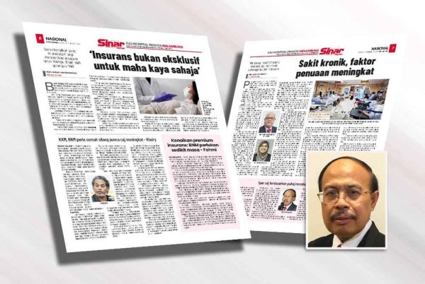 Laporan Sinar Harian pada Sabtu. Gambar kecil: Dr Rohaizat