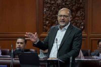 Gobind pada Mesyuarat Ketiga Penggal Ketiga, Majlis Parlimen ke-15 Dewan Negara di Bangunan Parlimen, pada Isnin. Foto Bernama