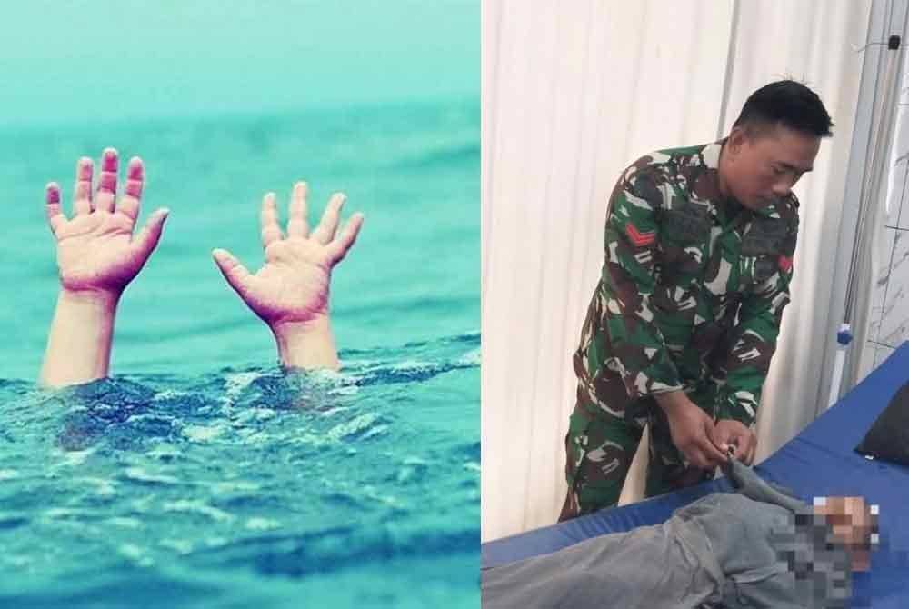 Anak lemas gara-gara ibu asyik ambil gambar di pantai