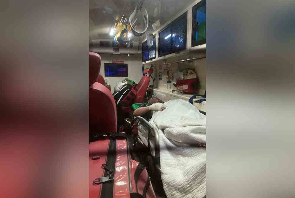 Mangsa melecur 80 peratus di badan dihantar ke hospital untuk rawatan lanjut.