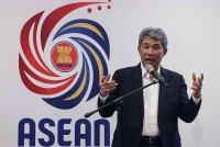 Mohamad berucap pada sesi pertemuan media sempena Kepengerusian ASEAN-Malaysia 2025 malam Selasa. Foto Bernama