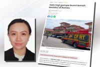 Laporan Sinar Harian berhubung gempa bumi di Ranau. (Gambar kecil: Carolyn Melissa)