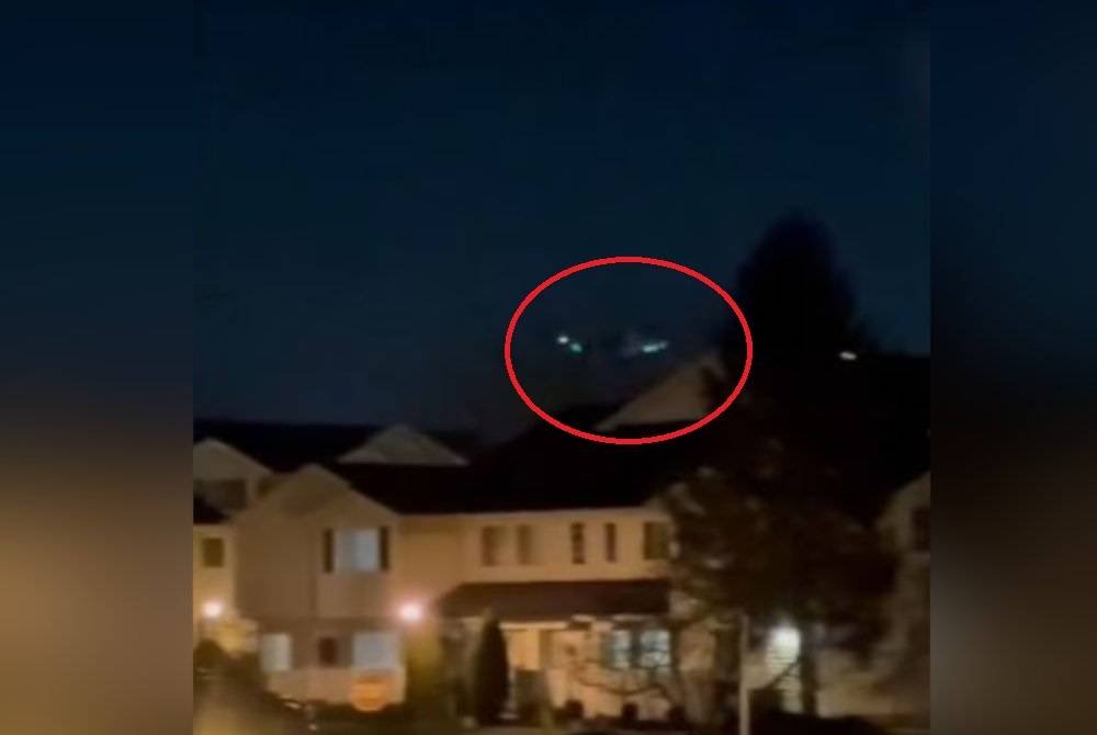 Antara gambar fenomena UFO itu yang berjaya dirakamkan komuniti di negeri terlibat.