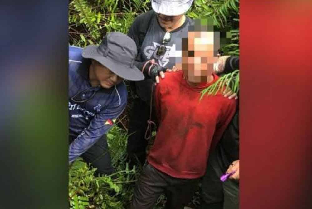 Suspek ditahan kira-kira lima kilometer dari tempat kejadian dan didapati positif dadah jenis methamphetamine dan amphetamine. Foto Facebook IPD Mukah