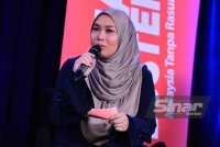 Adlil ketika forum khas Bicara Bina Negara bertajuk Keluarga: Benteng Utama, Perangi Rasuah sempena Hari Antirasuah Antarabangsa (HARA) 2024, bertempat di Kompleks Kumpulan Karangkraf pada Khamis. Foto: SINAR HARIAN-ASRIL ASWANDI SHUKOR