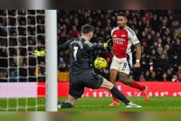 Jesus antara penyumbang gol buat Arsenal ketika menentang Crystal Palace di London. Foto Agensi