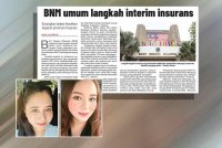 Pemegang polisi sambut baik langkah interim BNM untuk mengurangkan beban kenaikan bayaran premium insurans. Gambar kecil dari kiri: Hasmarina, Nordiani