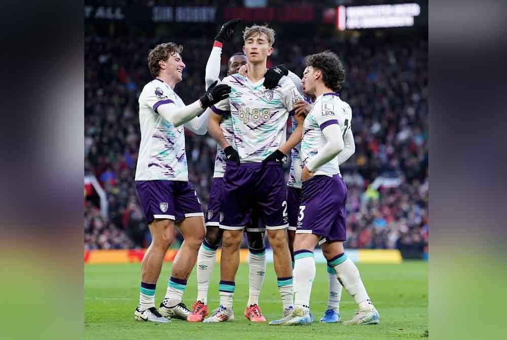 Manchester United diaibkan Bournemouth di Old Trafford