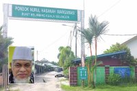 Pondok Hasanah sentiasa mengalukan kedatangan pengunjung yang ingin singgah beristirehat sambil mendalami ilmu agama. Gambar kecil: Yusri