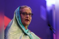 Hasina didakwa melarikan diri ke India selepas disingkirkan gerakan protes pada Ogos lalu. Foto Agensi