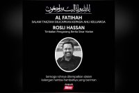 Rosli meninggal dunia pada petang Selasa.