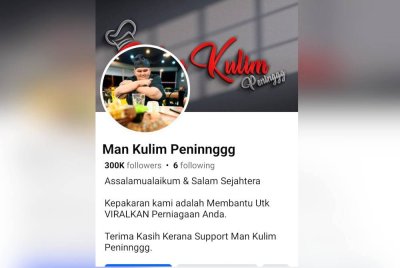 Man Kulim Peninnggg dilaporkan meninggal dunia pada Selasa.