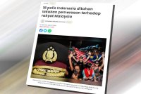 Laporan Sinar Harian berkaitan 18 polis Indonesia ditahan lakukan pemerasan terhadap rakyat Malaysia.