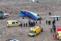 Keadaan pesawat Azerbaijan Airlines yang terhempas di Aktau, Kazakhstan. -Reuters