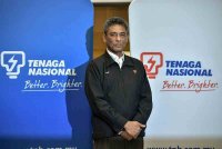 Nazmi ditemui selepas Taklimat Media mengenai Tempoh Kawal Selia 4 (Regulatory Period 4) di Pusat Konvensyen TNB Platinum, pada Jumaat. Foto Bernama