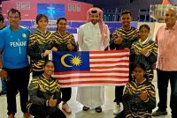 Pasukan silambam Malaysia muncul juara keseluruhan Kejohanan Silambam Terbuka Asia di Qatar. Foto Persatuan Silambam Malaysia