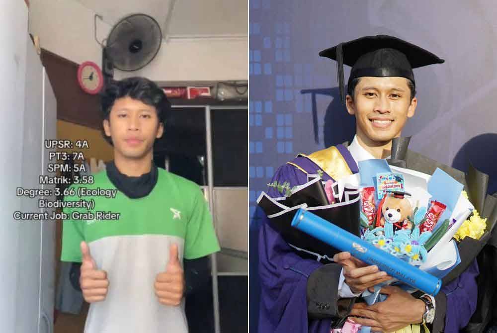 Aisy Anaqi yang merupakan graduan UM memilih bekerja sebagai penghantar makanan dalam masa sama mencari pekerjaan sesuai dengan kemahirannya. 