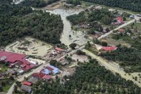 Hulu Terengganu, Besut dan Kemaman kembali dilanda banjir susulan hujan lebat berterusan sejak Ahad. Foto fail Bernama