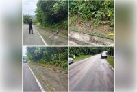 Keadaan lokasi kemalangan di kilometer 3.8 Jalan Kampung Batu-Inas di Rembau.