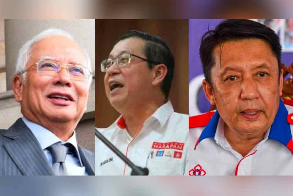 Gambar dari kiri: Najib, Guan Eng, Ahmad Jazlan