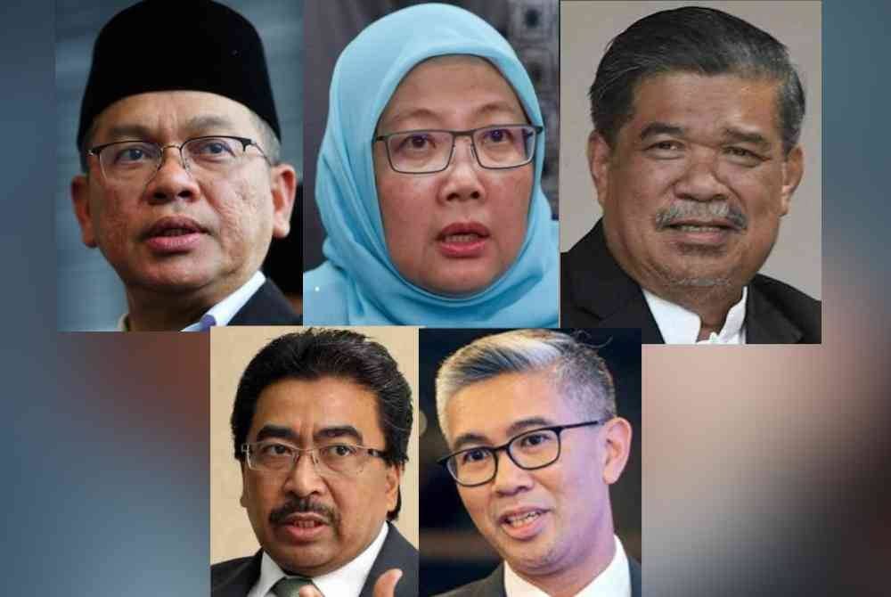 Gambar atas dari kiri: Mohd Na&#039;im, Dr Zaliha, Mohamad Sabu
Gambar bawah dari kiri: Johari, Tengku Zafrul