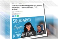 Laporan Sinar Harian pada Isnin.