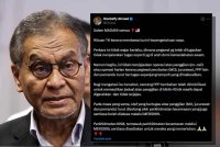 Tangkap layar hantaran Dr Dzulkefly pada Isnin