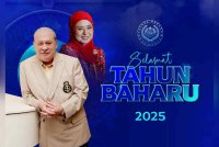 Sultan Ibrahim dan Raja Zarith Sofiah menzahirkan ucapan Selamat Tahun Baharu 2025. Foto FB Sultan Ibrahim Sultan Iskandar