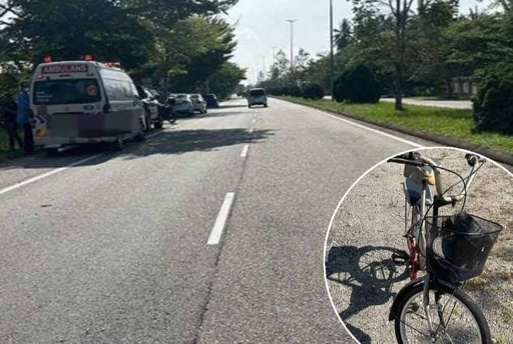 Seorang wanita warga emas maut selepas basikal ditunggangnya dipercayai bergesel dengan sebuah kereta di Kilometer 9.3 Lebuhraya Alor Gajah–Melaka Tengah–Jasin (AMJ), pada Rabu.