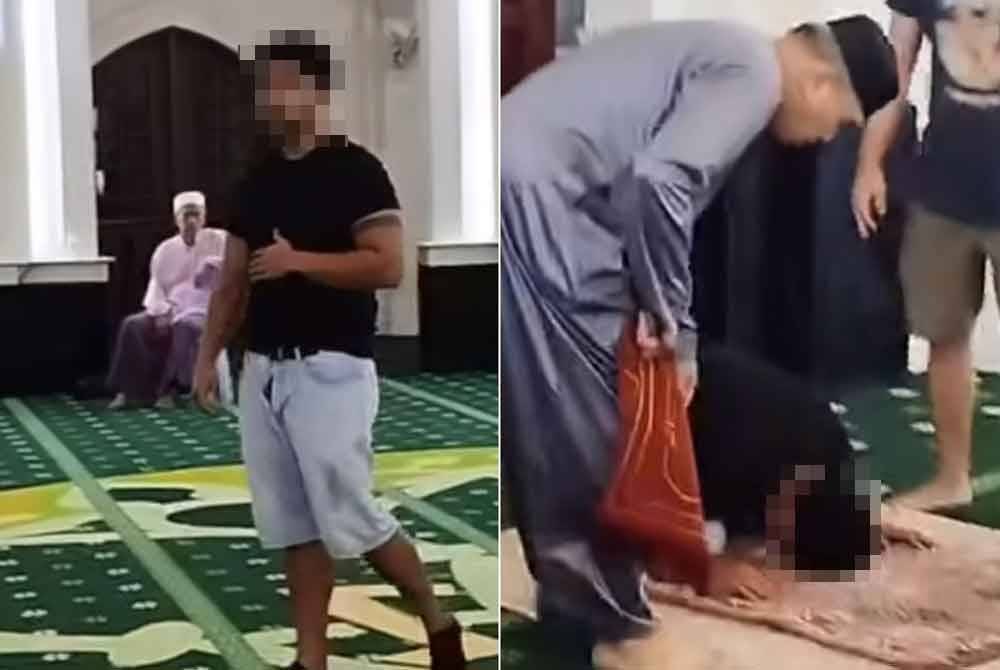 Video tular memaparkan seorang lelaki dilaporkan menceroboh sebuah masjid di Taman Tun Dr Ismail, di sini, awal pagi Rabu.