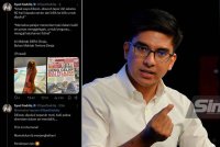 Tangkap layar hantaran Syed Saddiq menerusi X pada Khamis (kiri), Syed Saddiq.