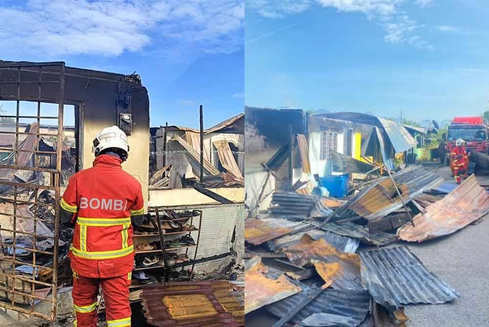 Sebanyak 13 rumah di Kampung Keda, Tanjung Dawai terbakar dalam kejadian pagi Ahad.